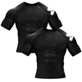 Accent Minimalist White/Black Compression Shirt XMARTIAL