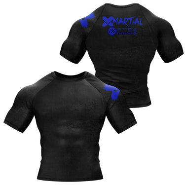 Accent Minimalist White/Black Compression Shirt XMARTIAL