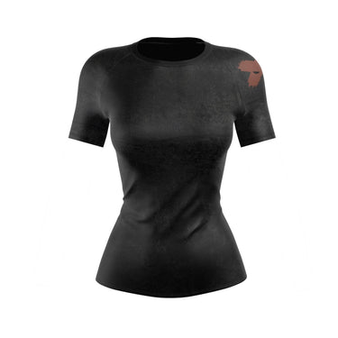 Accent Minimalist Women's Brown/Black Compression Shirt XMARTIAL