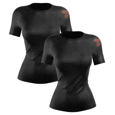 Accent Minimalist Women's Brown/Black Compression Shirt XMARTIAL