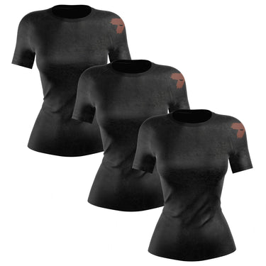 Accent Minimalist Women's Brown/Black Compression Shirt XMARTIAL