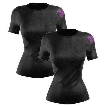 Accent Minimalist Women's White/Black Compression Shirt XMARTIAL
