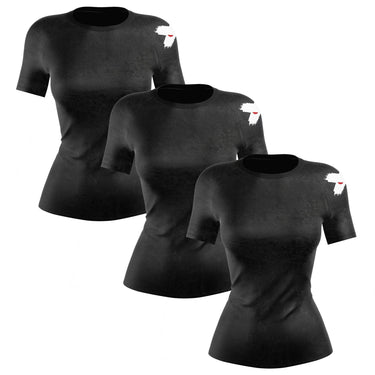 Accent Minimalist Women's White/Black Compression Shirt XMARTIAL