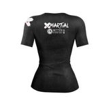 Accent Minimalist Women's White/Black Compression Shirt XMARTIAL