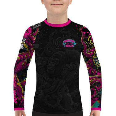 Aggressive Cuddles Kids BJJ Rash Guard XMARTIAL