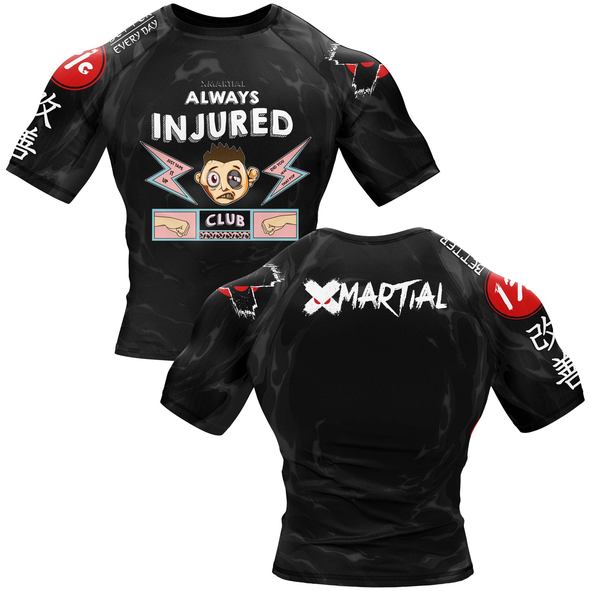 Acbjj Rash Guard Always Injured BJJ Rash Guard - XMARTIAL