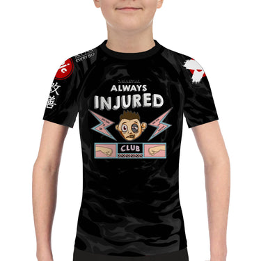 Always Injured Kids BJJ Rash Guard XMARTIAL