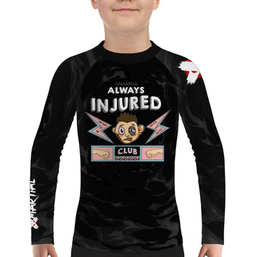Always Injured Kids BJJ Rash Guard XMARTIAL