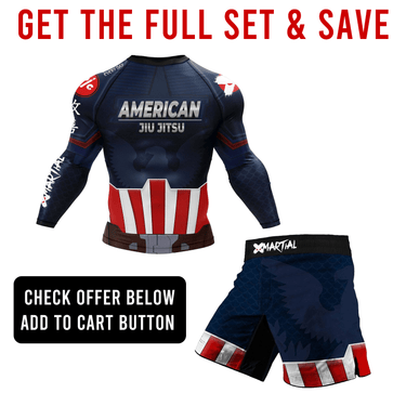 American Jiu Jitsu Hero 2.0 Hybrid BJJ Shorts XMARTIAL