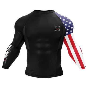 American Warrior BJJ Rash Guard XMARTIAL
