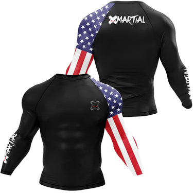 American Warrior BJJ Rash Guard XMARTIAL