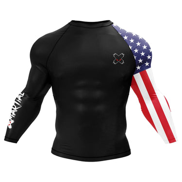 American Warrior BJJ Rash Guard XMARTIAL