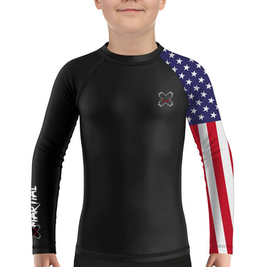 American Warrior Kids BJJ Rash Guard XMARTIAL