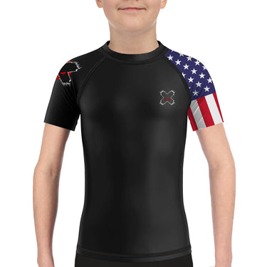 American Warrior Kids BJJ Rash Guard XMARTIAL