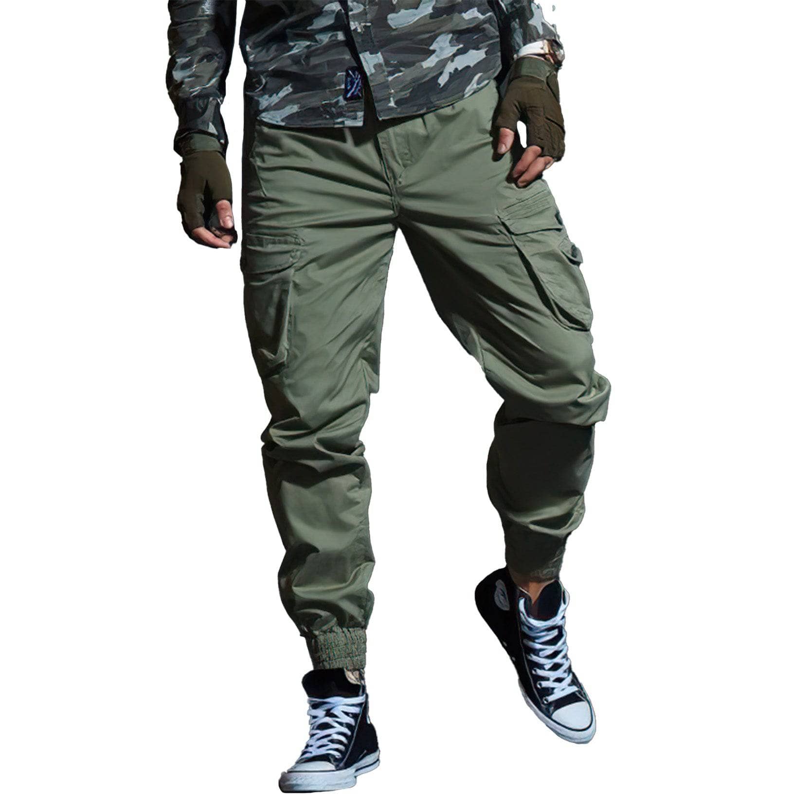 XMARTIAL Army Cargo Joggers Green XL 34