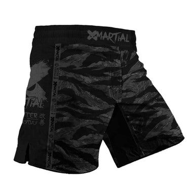 BJJ Shorts Black Tiger Camo X-Tech 25 Series XMARTIAL