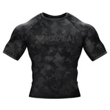 BJJ Rash Guard Black Camo Fight Team X-Tech 25 Series XMARTIAL
