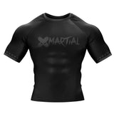 BJJ Rash Guard Black Fight Team X-Tech 25 Series XMARTIAL