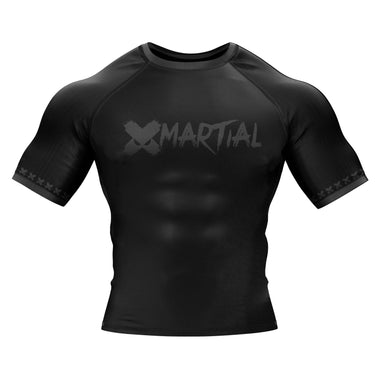 BJJ Rash Guard Black Fight Team X-Tech 25 Series XMARTIAL