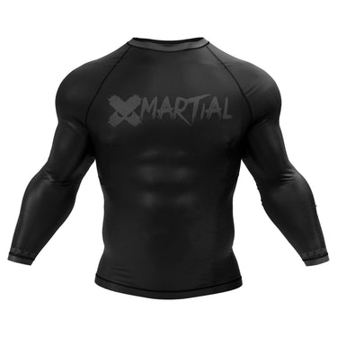 BJJ Rash Guard Black Fight Team X-Tech 25 Series XMARTIAL