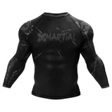 BJJ Rash Guard Black Fight Team X-Tech 25 Series XMARTIAL