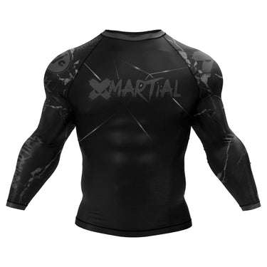 BJJ Rash Guard Black Fight Team X-Tech 25 Series XMARTIAL