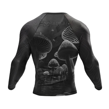BJJ Rash Guard Black Indigo Mushroom X-Tech 25 Series XMARTIAL