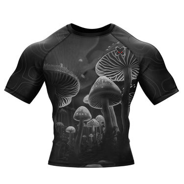 BJJ Rash Guard Black Indigo Mushroom X-Tech 25 Series XMARTIAL