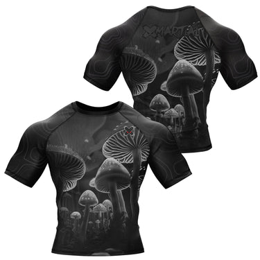 BJJ Rash Guard Black Indigo Mushroom X-Tech 25 Series XMARTIAL