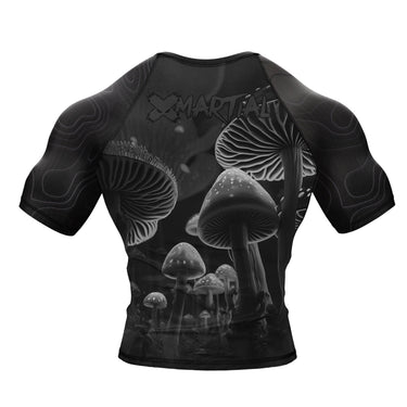 BJJ Rash Guard Black Indigo Mushroom X-Tech 25 Series XMARTIAL