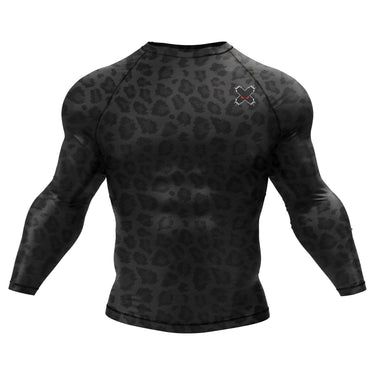 BJJ Rash Guard Black Leopard X-Tech 25 Series XMARTIAL