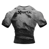 BJJ Rash Guard Black Shredded Panda X-Tech 25 Series XMARTIAL
