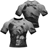 BJJ Rash Guard Black Shredded Panda X-Tech 25 Series XMARTIAL