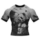 BJJ Rash Guard Black Shredded Panda X-Tech 25 Series XMARTIAL