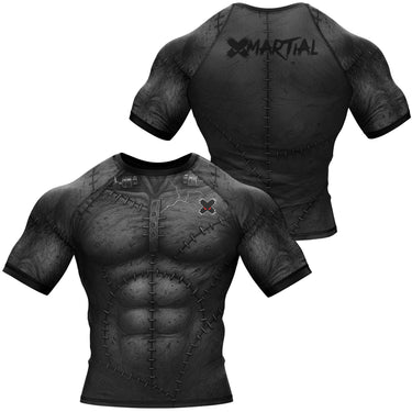 BJJ Rash Guard Black Stitcher X-Tech 25 Series XMARTIAL