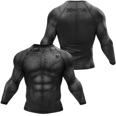 BJJ Rash Guard Black Stitcher X-Tech 25 Series XMARTIAL