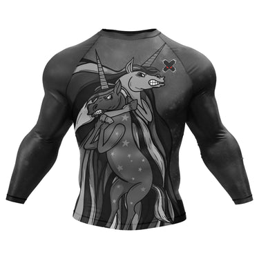BJJ Rash Guard Black Unichoke X-Tech 25 Series XMARTIAL