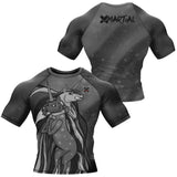 BJJ Rash Guard Black Unichoke X-Tech 25 Series XMARTIAL