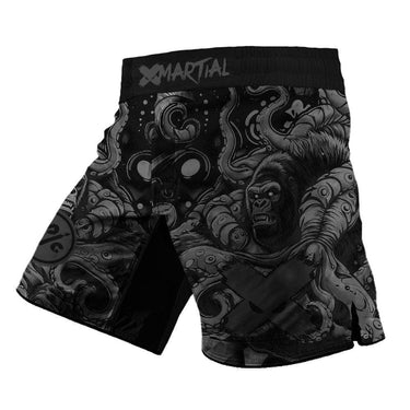 BJJ Shorts Black Aggressive Cuddles X-Tech 25 Series XMARTIAL