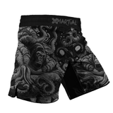 BJJ Shorts Black Aggressive Cuddles X-Tech 25 Series XMARTIAL