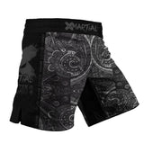 BJJ Shorts Black Aztec X-Tech 25 Series XMARTIAL