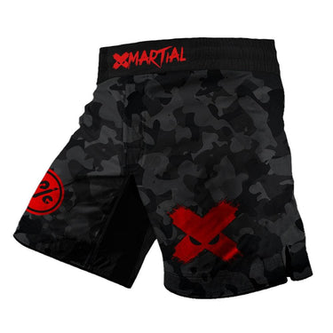 BJJ Shorts Black Camo Fight Team X-Tech 25 Series XMARTIAL
