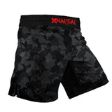 BJJ Shorts Black Camo Fight Team X-Tech 25 Series XMARTIAL