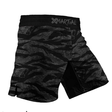 BJJ Shorts Black Tiger Camo X-Tech 25 Series XMARTIAL
