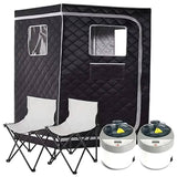 Black Advanced Tent Portable Steam Sauna XMARTIAL