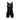 XMARTIAL Black Tuxedo Wrestling Singlet - back