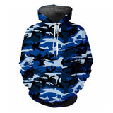Blue Recon Gear Camo Hoodie XMARTIAL