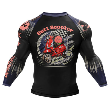Butt Scooter BJJ Rash Guard XMARTIAL