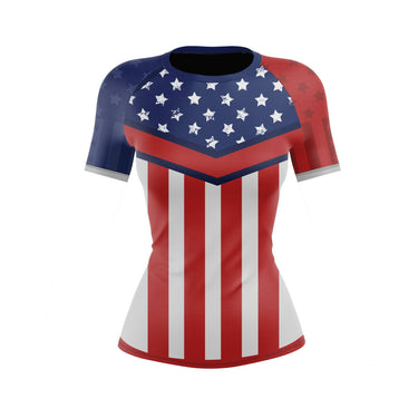Captain Americana Women's BJJ Rash Guard XMARTIAL