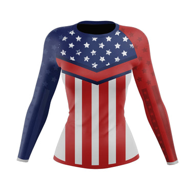 Captain Americana Women's BJJ Rash Guard XMARTIAL